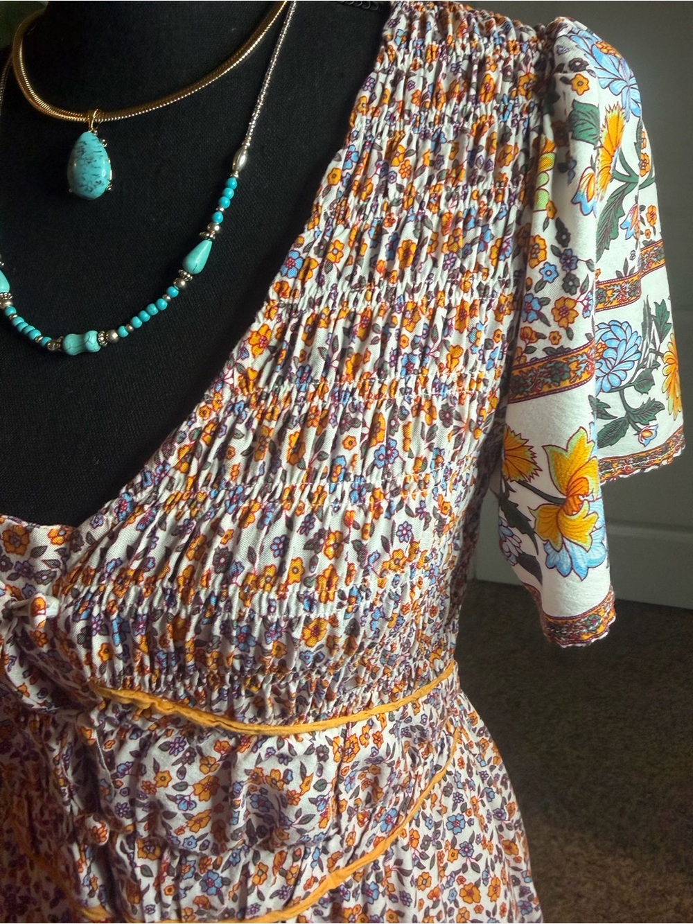 Umgee Floral Maxi Dress - Picture 6 of 12